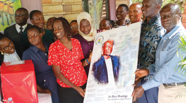 Mr. Joseph Byaruhanga and colleagues